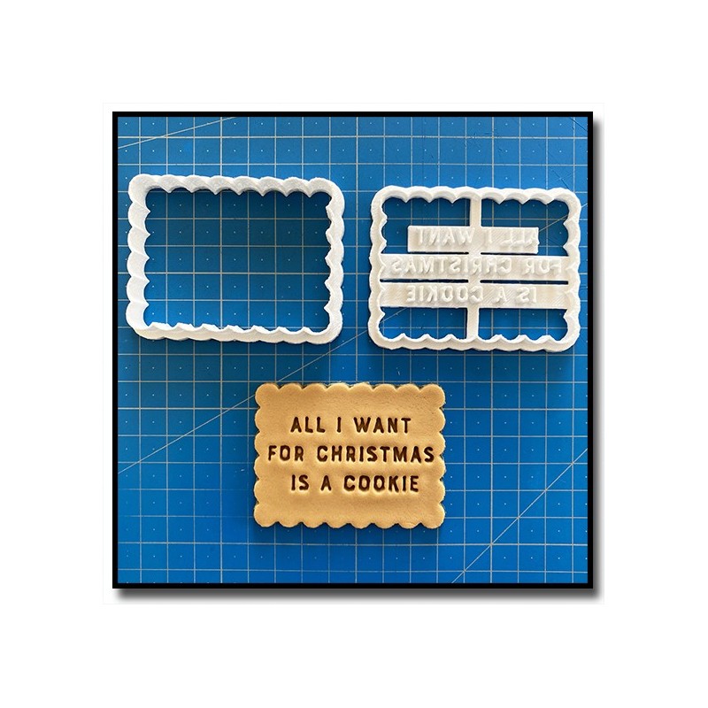 All I want Cookie 001 - Emporte-pièce pour pâtes à sucre et sablés sur le thème Noël