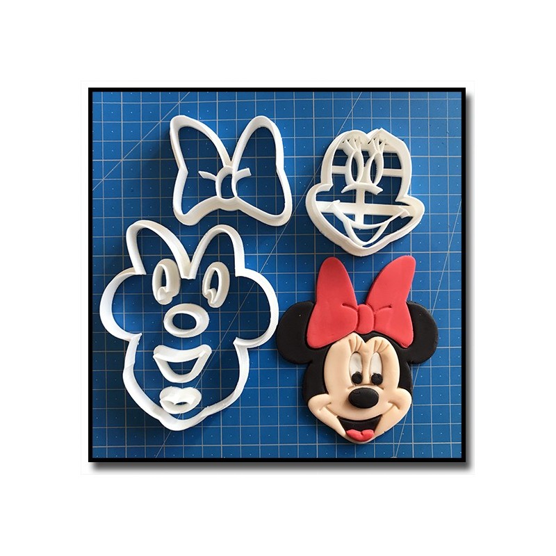 Minnie Visage 101 - Emporte-pièce en Kit pour pâtes à sucre et sablés sur le thème La bande de Mickey