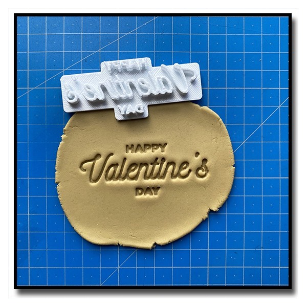 Happy Valentine's day 301 - Tampon pour pâtes à sucre et sablés sur le thème Amour & Saint-Valentin