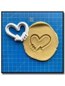 Coeur 302 - Tampon pour pâtes à sucre et sablés sur le thème Amour & Saint-Valentin