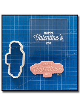 Happy Valentine's Day 601 - Debosser/Outbosser pour pâtes à sucre et sablés sur le thème Amour & Saint-Valentin