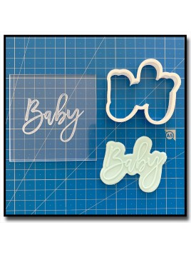 Baby 601 - Debosser/Outbosser pour pâtes à sucre et sablés sur le thème Baby Shower