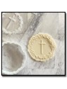 Croix & Couronne 601 - Debosser/Outbosser pour pâtes à sucre et sablés sur le thème Baptême & Religion