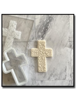 Croix fleuri 601 - Debosser/Outbosser pour pâtes à sucre et sablés sur le thème Baptême & Religion
