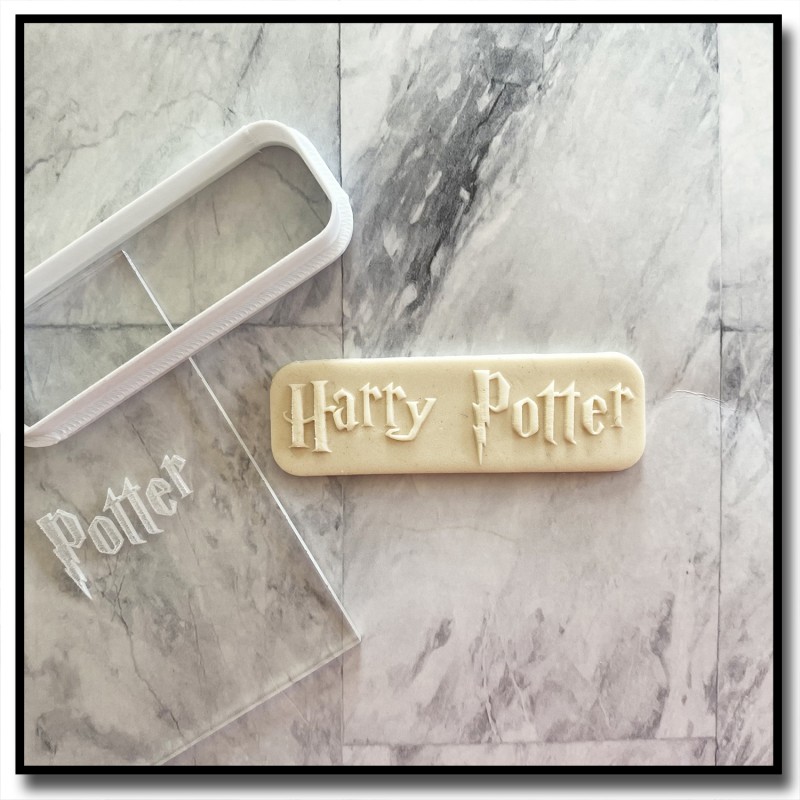 Harry Potter Logo 602 - Debosser/Outbosser pour pâtes à sucre et sablés sur le thème Harry Potter