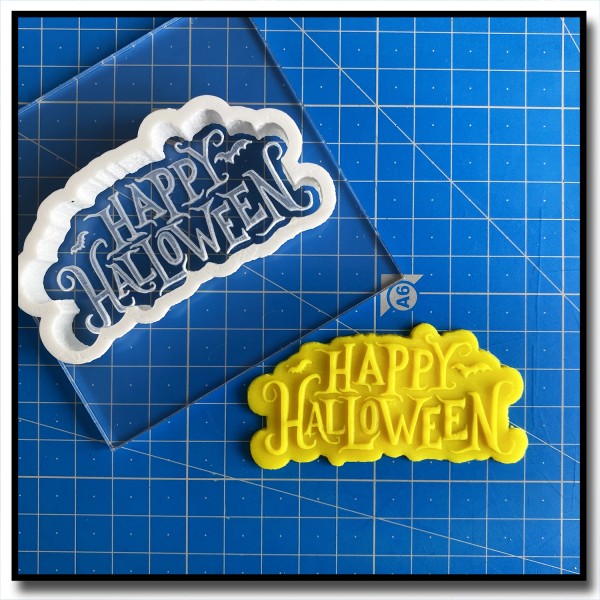 Happy Halloween 603 - Debosser/Outbosser pour pâtes à sucre et sablés sur le thème Halloween