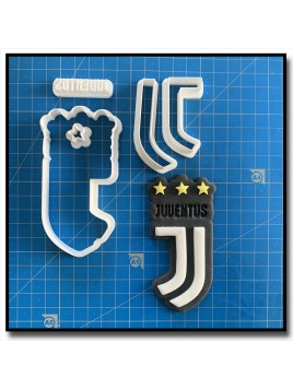 Juventus 101 - Emporte-pièce en Kit pour pâtes à sucre et sablés sur le thème Football