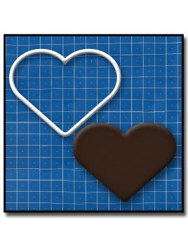 Coeur 203 - Emporte-pièce pour pâtes à sucre et sablés sur le thème Amour